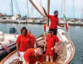 A total of six sailors are needed to operate the boat according to all the rules of the art