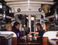 The two couples in the saloon of the "Wanderer III". In the middle of nowhere, they had met again for the first time in years