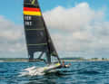 Together they sail from the federal base in Kiel-Schilksee across the Fjord