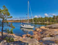 With stern anchor and bow on the rock: mooring in marvellous solitude in the north of Åland