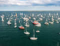 In the summer of 2023, protesting water sports enthusiasts flocked to Fehmarnsund like a school of herring