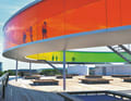 The ARoS art museum with rainbow panorama in Aarhus.