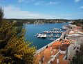 The harbour of Mahón (Port de Maó) on the Balearic island of Menorca is the largest natural harbour on the Mediterranean and the second largest natural harbour in the world after Sydney.