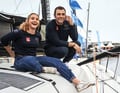 Violette with Damien Guillou, her mentor, training partner and technical brain behind the Vendée campaign
