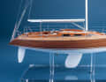 Mix of materials: a milled fuselage, elements from the 3D printer and soldered metal parts.