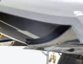 The trailing edge of the fuselage. Its shape resembles that of a seaplane.
