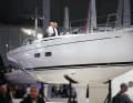 Yacht espositivo alla fiera di Düsseldorf. Qui è possibile non solo vedere, ma anche acquistare.