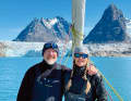 Lovers of adventure: Swiss sailors Adriano Viganò and Marisa Lankester.