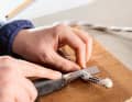 A sharp knife is almost always required when working with ropes.