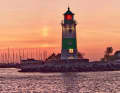 The Schleimünde beacon, familiar to many sailors.