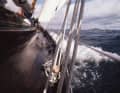 Immagini di giorni migliori. Lo "Störtebeker III" in crociera al largo di Helgoland.