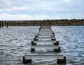 Some footbridges were unrecognisable after the floods