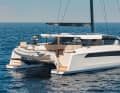 Slyder 55: The German company Mavea Yachts now has its catamarans built in Tunisia, now in aluminium instead of GRP. The cabin superstructure and bimini, on the other hand, are made of carbon fibre. The Slyder 55 is currently being completed. Length 17.20 m; width 8.20 m; weight 15.7 tonnes; price unknown.