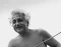 Albert Einstein at the tiller and sheet. The nuclear physicist came up with his best ideas while sailing. We dedicate ourselves to Einstein's passion for sailing.