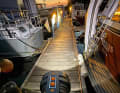 A wide beam of light is a great advantage when walking along the footbridge at night.