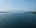 Die Regatta führt vom Westende des Sees bei Genf bis nach Le Bouveret am Ostende und wieder zurück.