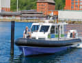 Enno Cassens and his colleague Lars Cziszkus are regularly out and about on the Flensburg Fjord in their patrol boat "Seestern".