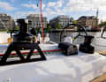 Larger winches for easier operation, the position is adapted to the sheet guide.