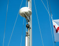 The installation location has an influence on the viewing area. The height in the mast is good, but the mast profile creates a blind spot.