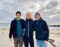 Strong team spirit (from left): Victor David, Hendrik Lenz and Thiemo Huuk.