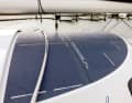 On request, the doghouse and cabin roof can be fitted with solar panels from Solbian.