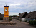 Le fameux clocher jaune de Nordby sur Samsø.