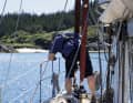 C'est à Loch Ceann Traigh, dans le Sound of Sleat, que nous jetons l'ancre pour passer une nuit tranquille.