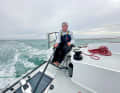 The helmsman is in a good position and can easily reach all functions.