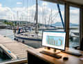 Modern booking systems show the harbour master the occupancy of the jetties in real time on the screen and simplify the management of free spaces.