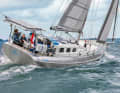 Exciting designs: tumblehome hull, pilothouse, heart-shaped bow. The look divides opinion.