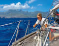 Sechs Jahre zwischen Segeln und bunten Entdeckungen an Land. Vor den Marquesas.
