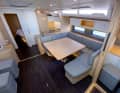 Thanks to the fold-down section, the seating area can be converted into a double berth.
