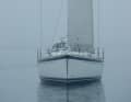 In fog, you must manoeuvre slowly and carefully. Only when another vessel comes into view do the standard KVR rules of way apply once more.