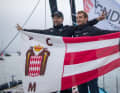Boris Herrmann e Pierre Casiraghi hanno fondato insieme il Team Malizia nel 2016. Come il Principe Alberto II, l'amico e compagno è venuto a Les Sables-d'Olonne per augurare personalmente a Boris Herrmann una buona gara.