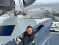 Nach gut zwei Wochen auf See gut drauf: "Actual Ultim 3"-Skipper Anthony Marchand