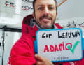 "Adagio"-Skipper Éric Péron hat den Längengrad von Kap Leeuwin am Wochenende gekreuzt