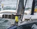 Winner Charles Caudrelier on his "Maxi Edmond de Rothschild"