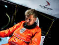 Oliver Heer à bord de son Imoca