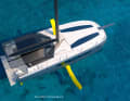 The C-shaped foils are circular and are designed to be easily raised.