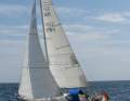 Plus de 17 mètres de hauteur de mât et une surface de voile importante garantissent le plaisir de naviguer, à partir de 3 Beaufort, le foc auto-vireur suffit.