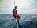 "Malizia – Seaexplorer"-Skipper Boris Herrmann im Südpolarmeer. Sein Team kämpft um einen Podiumsplatz beim Halbzeit-Wertungstor der Königsetappe im Ocean Race
