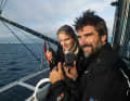 In podcast conversation: Boris Herrmann and Rosalin Kuiper on deck of the "Malizia - Seaexplorer