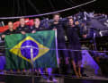 Mit brasilianischer Flagge in Siegerlaune: Team Malizia
