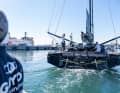Team Guyot's transfer crew waves goodbye to Cape Town. Berlin-based Phillip Kasüske is part of the team