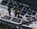 Die gut gelaunte Rosalin Kuiper an Bord von "Malizia – Seaexplorer"