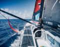Team Malizias Etappen-Skipper Will Harris an Deck
