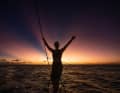 Team Malizia's co-skipper Rosalin Kuiper in a magical South Atlantic moment