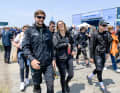Team Malizia with Boris Herrmann at the parade in Newport