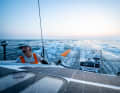 The teams in the Ocean Race are also currently stepping on the gas
