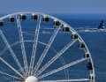 Klassiker-Foto mit Symbolcharakter:  Der "SkyViewPier" von Scheveningen